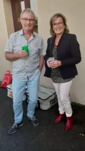 Mme le Maire avec Gilles
