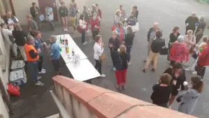 une vue en hauteur