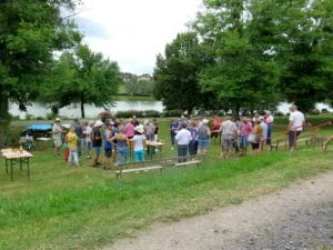 les participants à l'apéro